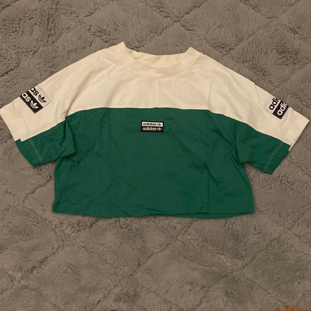 Adidas Crop Top T Shirt Size XS